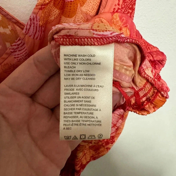 NWOT Free People Tied To You Tank - Paisley Floral Cropped Blouse - Tie Strap - Picture 7 of 7